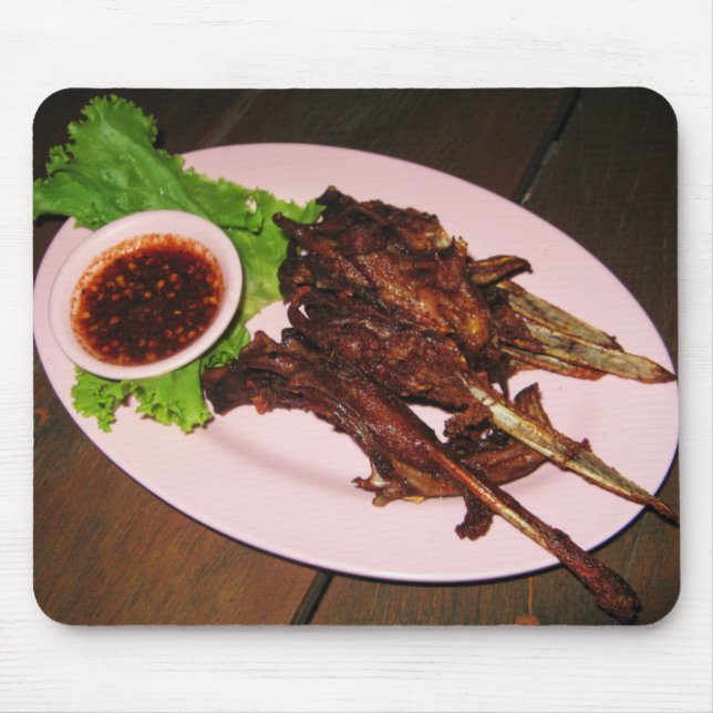 BBQ Duck Beaks ... Thai Asian Street Food Mouse Mat (Front)