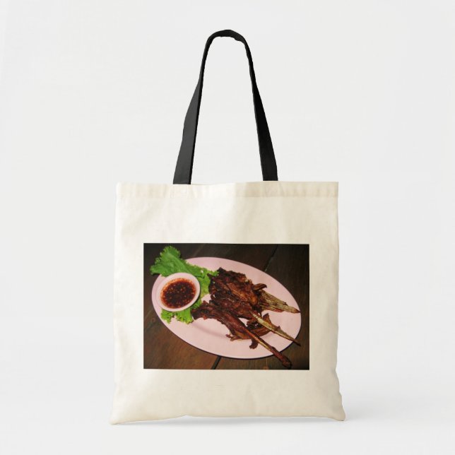 BBQ Duck Beaks ... Thai Asian Street Food Tote Bag (Front)