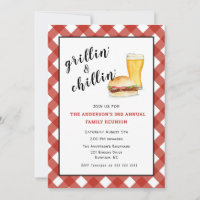 BBQ Family Picnic/ reunion Invitation