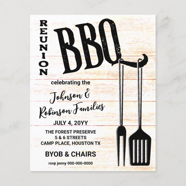 BBQ Family Reunion Flyer (Front)