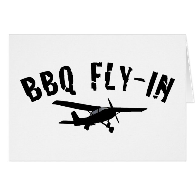 BBQ Fly-In Aeroplane (Front Horizontal)