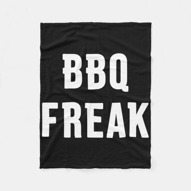 Bbq Freak 1  Fleece Blanket (Front)