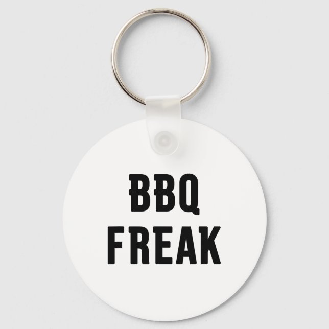 Bbq Freak  Key Ring (Front)