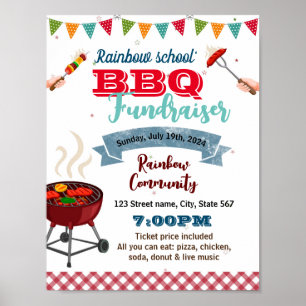 BBQ Fundraiser template Poster