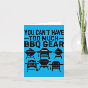 Bbq Gear Grill Lover Funny Meat Smoker Card
