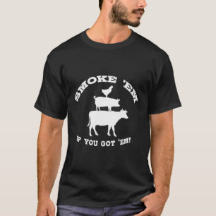 Bbq Gifts For Men Meat Smoking Barbecue Hoodie Gri T-Shirt
