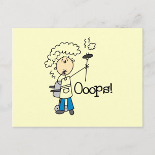 BBQ Gone Bad Postcard