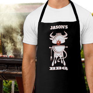 BBQ Grill Black Apron