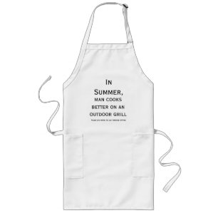 BBQ Grill Humour for the Grill Master Long Apron