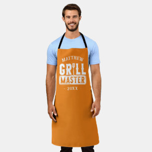  BBQ Grill Master Personalised Best Dad Father's   Apron