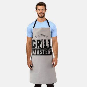 BBQ Grill Master Personalised Best Dad Father's Apron