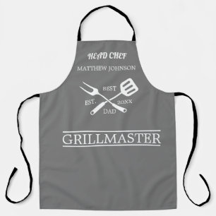 BBQ Grill Master Personalised Best Dad Father's Apron
