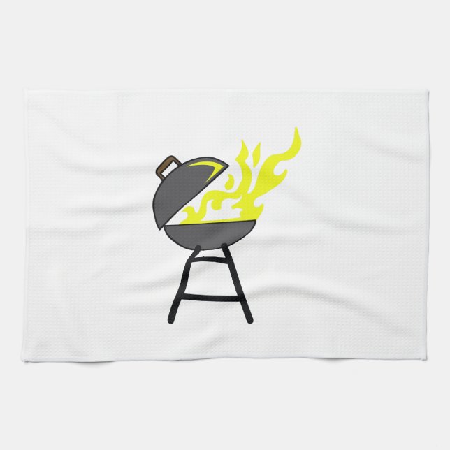 BBQ GRILL TEA TOWEL (Horizontal)