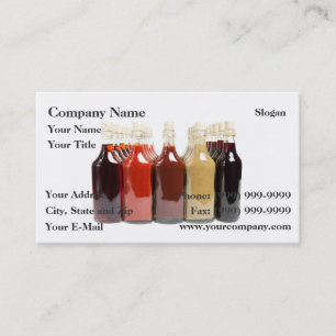 BBQ hot sauces Business Card