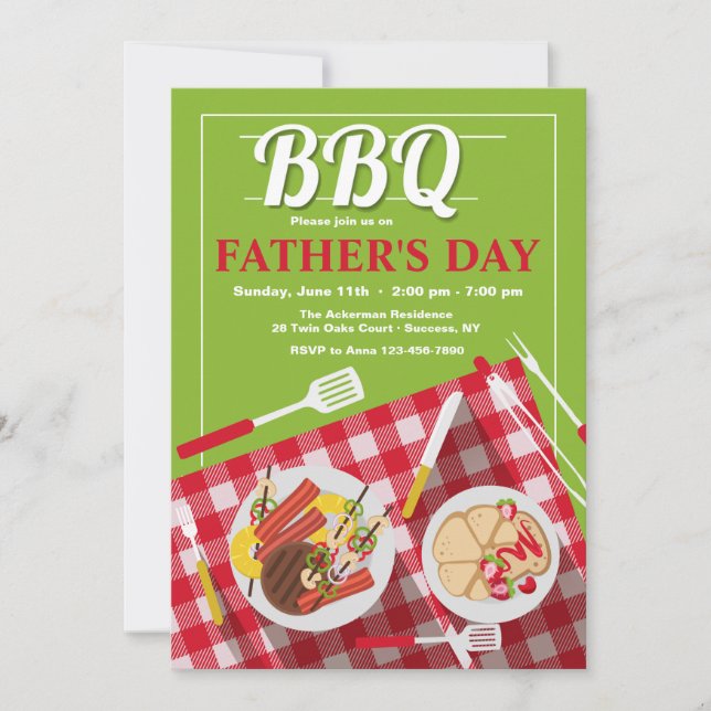 BBQ Invitation (Front)