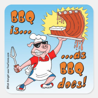 BBQ IS AS BBQ DOES! BBQ Sticker