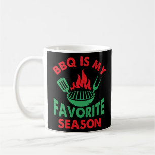 BBQ Is My Favourite Season Christmas Colours Coffee Mug
