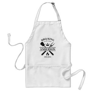 BBQ King Barbecue Personalised Standard Apron