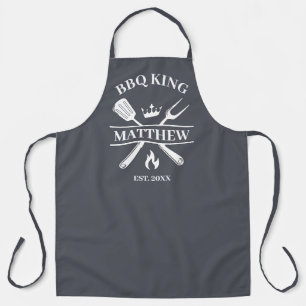 BBQ King Barbecue Personalized  Apron