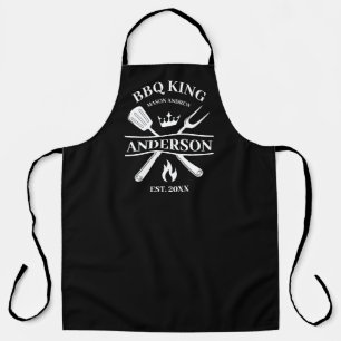 BBQ King Barbecue Personalized  Apron
