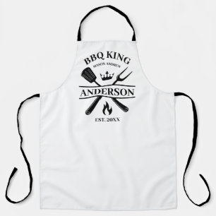 BBQ King Barbecue Personalized Apron