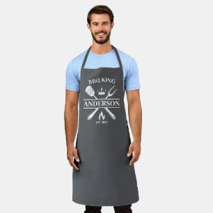 BBQ King Barbecue Personalized  Apron