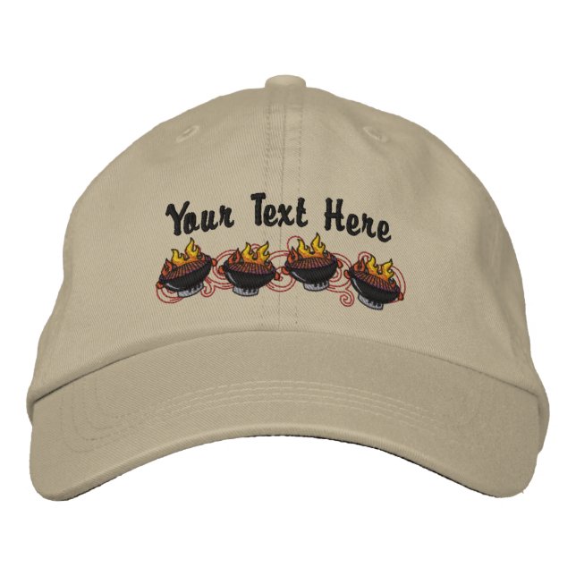 BBQ King - Customise Embroidered Hat (Front)