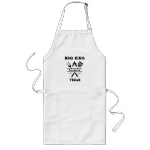 BBQ King Men Texas Long Apron
