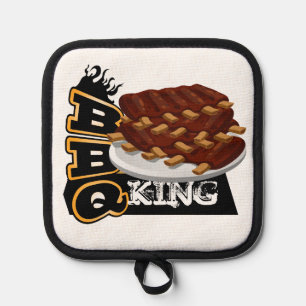 BBQ KING! Ribs Icon Pot Holder