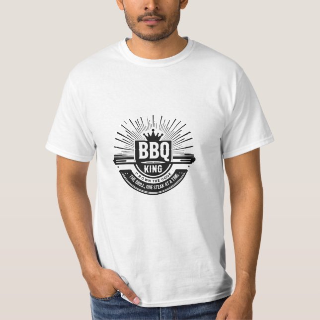 BBQ King – Rule the Grill, Wear the Crown T-Shirt (Front)