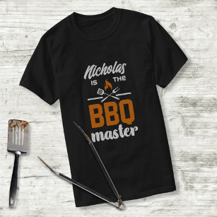 BBQ Master Grilling Tools Typography Custom T-Shirt