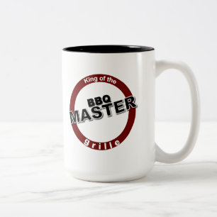 BBQ Master King of the Grille Two-Tone Coffee Mug