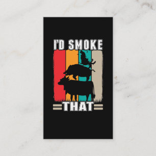 BBQ Meat Lover Pork Chicken Cow Grill Barbecue Business Card