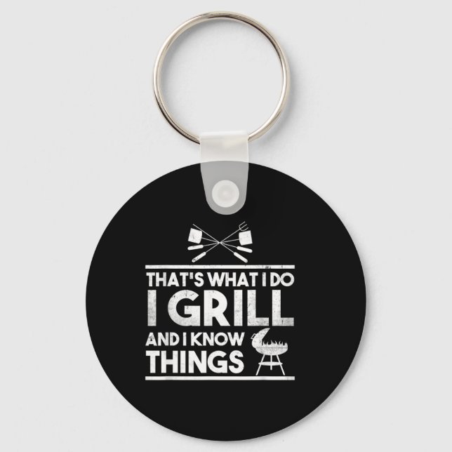 Bbq Meat Lover Thats What I Do I Grill Things Key Ring (Front)