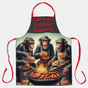 BBQ Monkey Business Apron