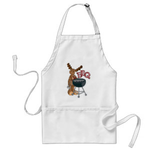 bbq Moose add words vendors apron