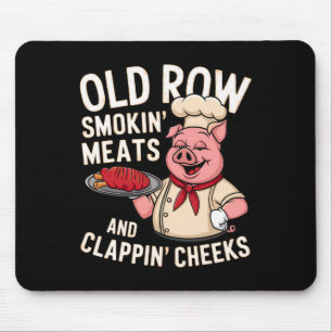 Bbq Old Row Smoking Meats And Clappin Cheeks 1 Mouse Mat