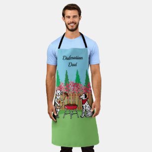 BBQ Party Dalmatian Dad Apron