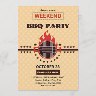 BBQ Party Flyer Invitation