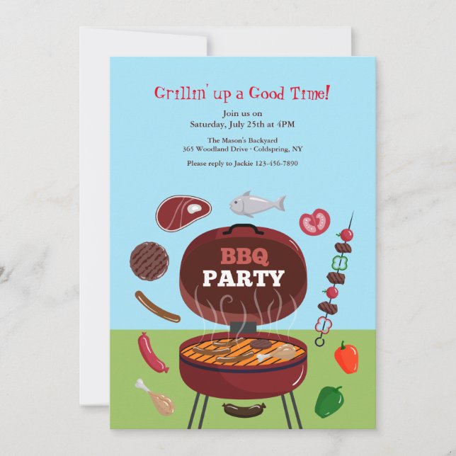 BBQ Party Invitation (Front)