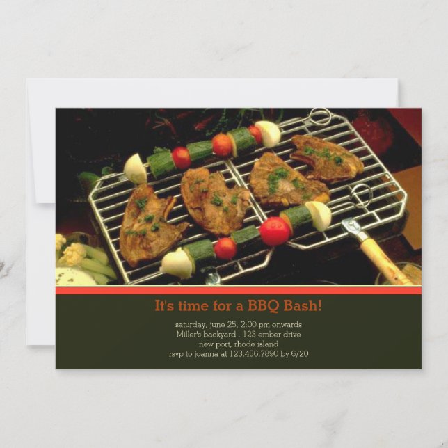 BBQ Party Invitation (Front)