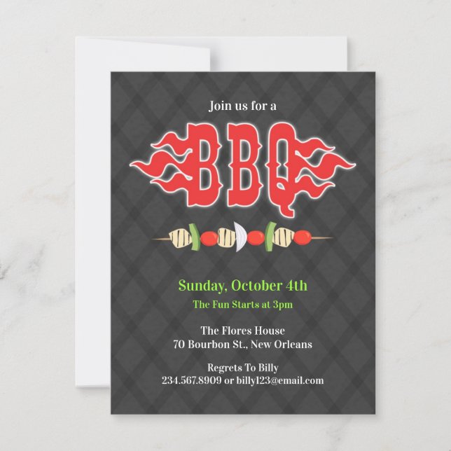 BBQ Party Invitation (Front)