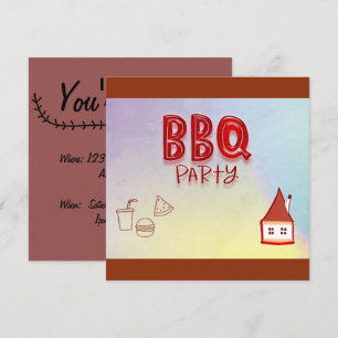 BBQ Party Invitation