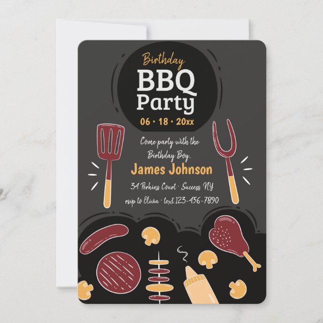 BBQ Party Invitation (Front)
