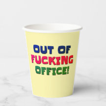 BBQ, Party Paper Cups Out Of Office 