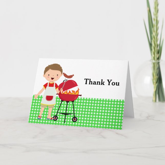 BBQ party Thank You Card (Front)