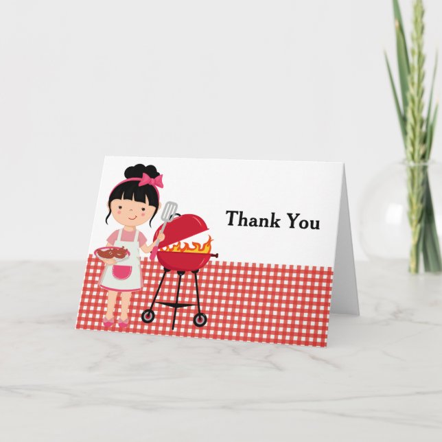 BBQ party Thank You Card (Front)