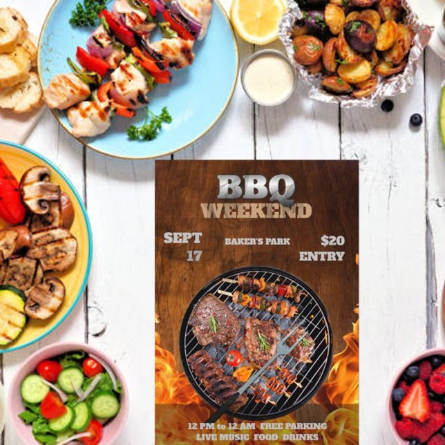 bbq picnic flyer invitation (Creator Uploaded)