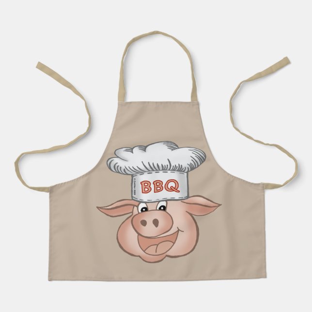 BBQ Pig chef Apron (Front)