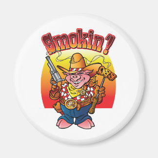 BBQ Pig Smokin'! Magnet